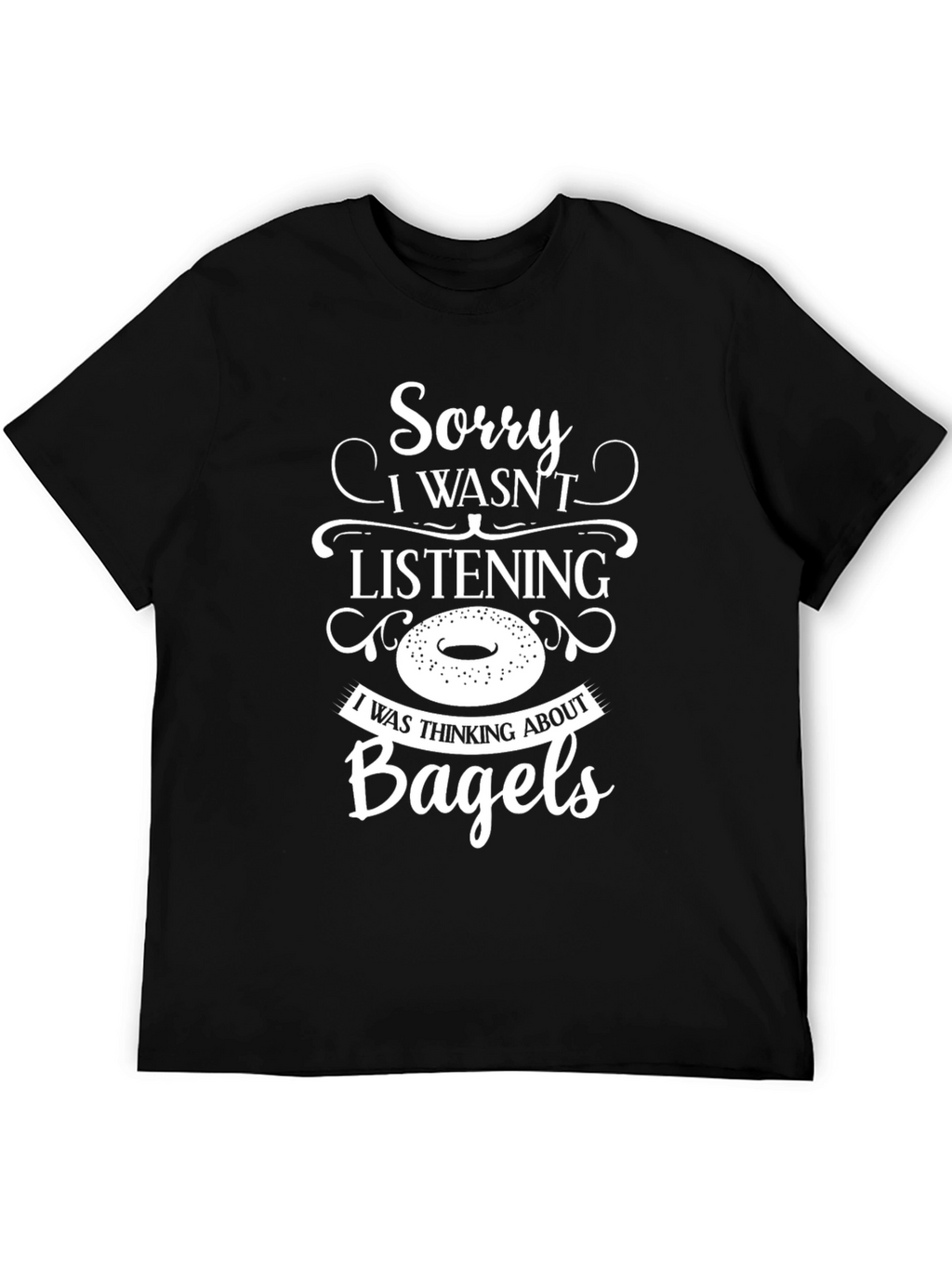Bagel Minded Black Tee