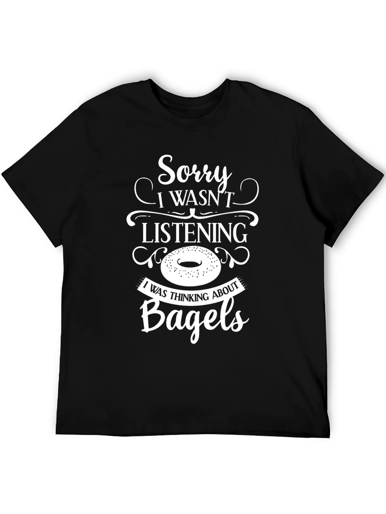 Bagel Minded Black Tee