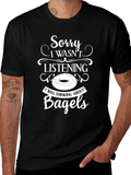 Bagel Minded Black Tee