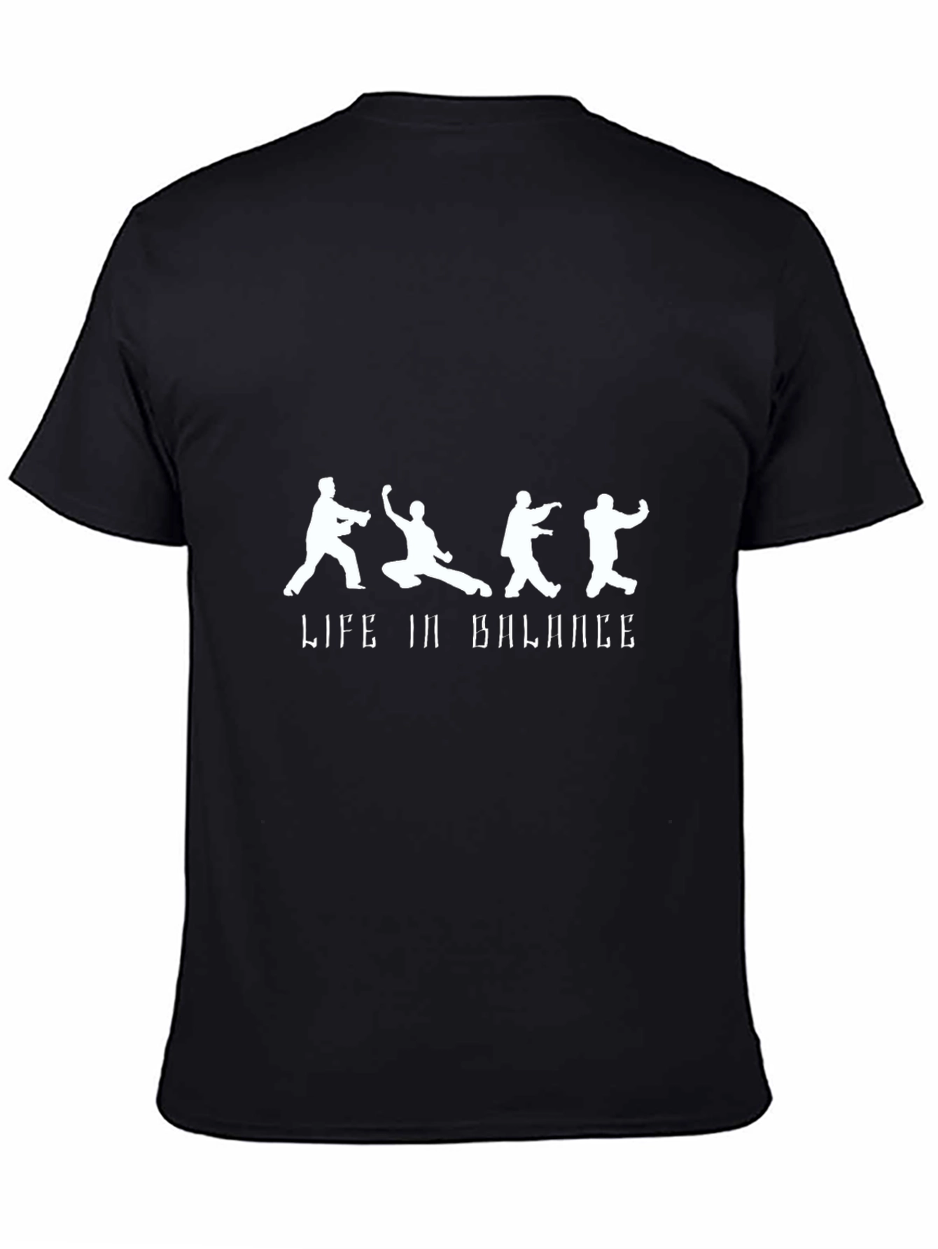 Life in Balance Black Graphic Tee