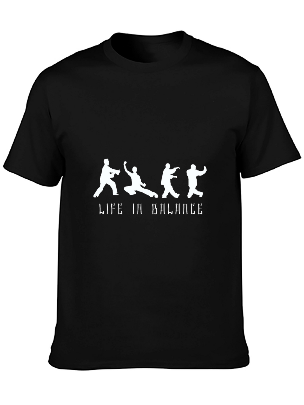 Life in Balance Black Graphic Tee
