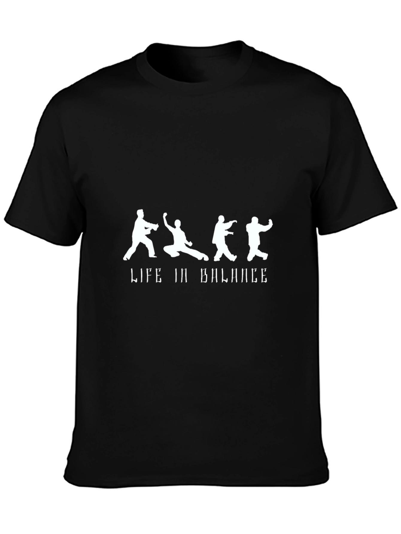 Life in Balance Black Graphic Tee