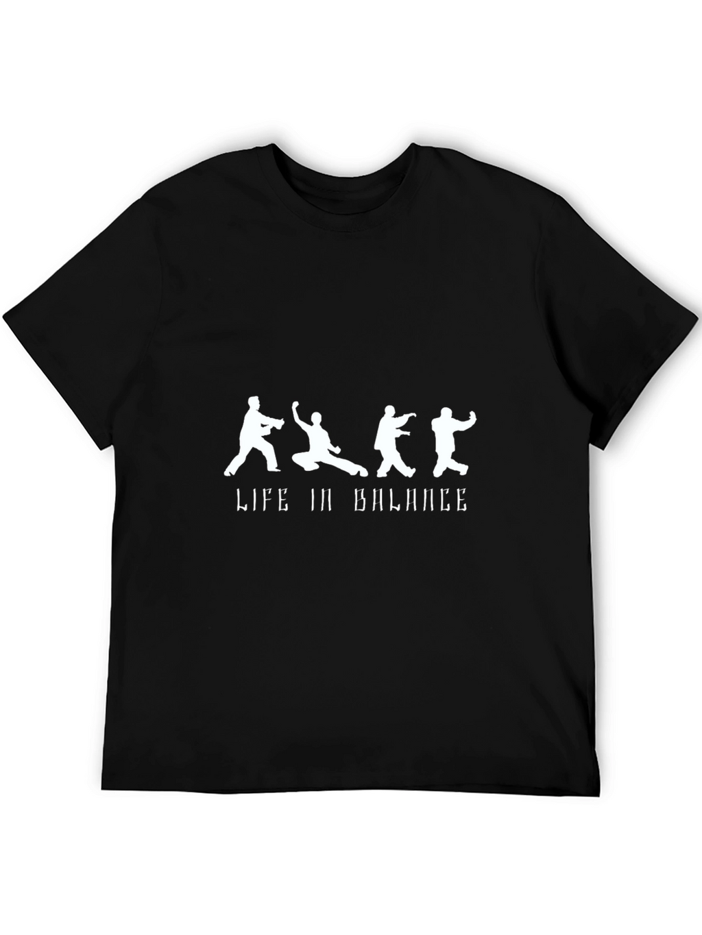 Life in Balance Black Graphic Tee
