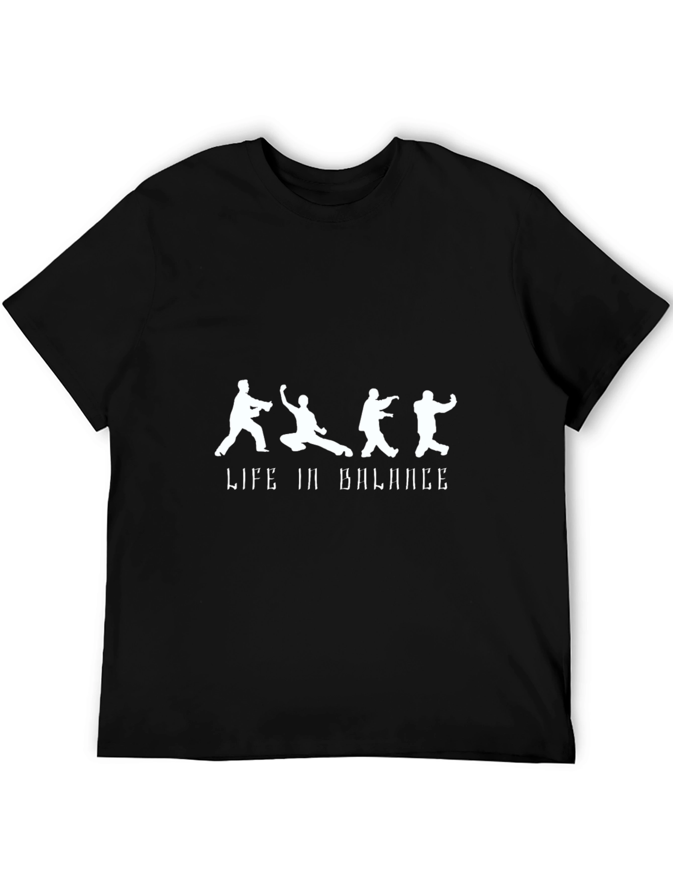 Life in Balance Black Graphic Tee