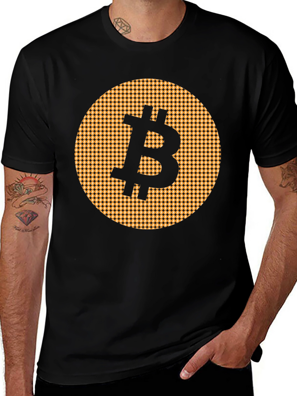 Bitcoin Black T-Shirt Cryptocurrency Tee
