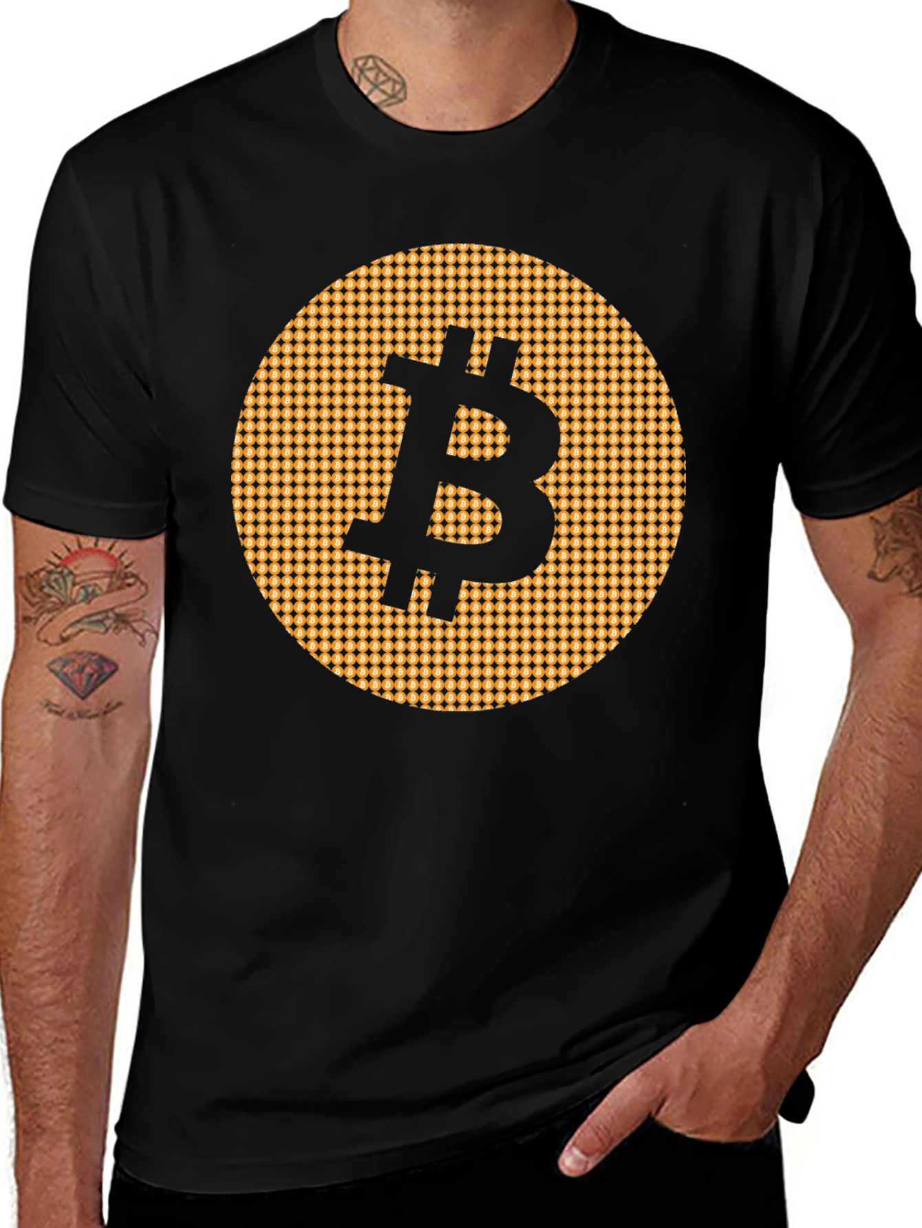 Bitcoin Black T-Shirt Cryptocurrency Tee