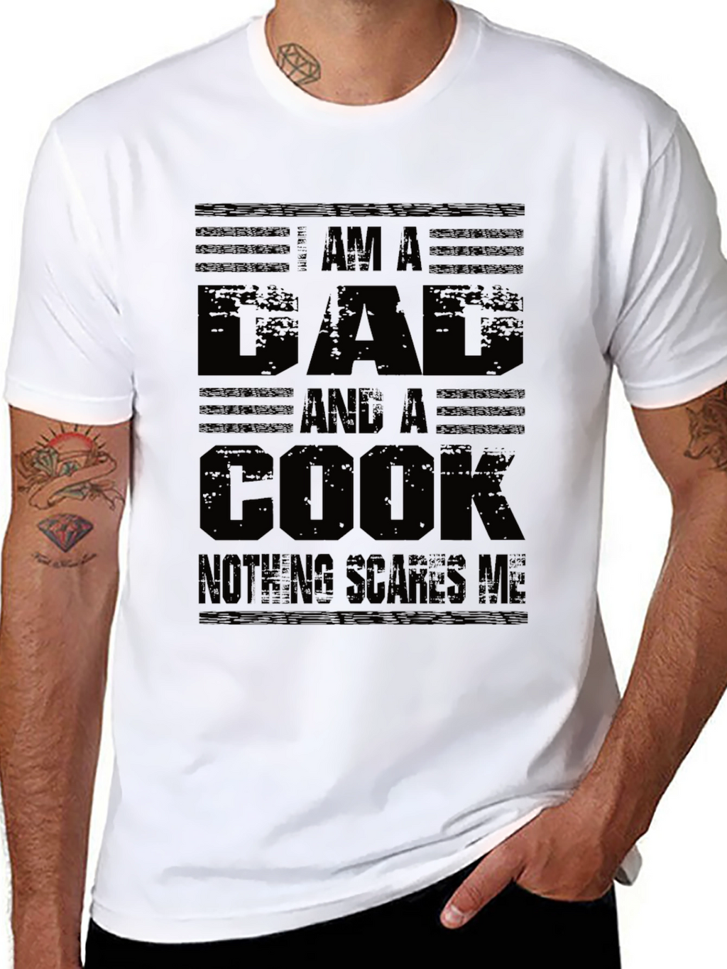 Dad and Cook T-Shirt - Nothing Scares Me!
