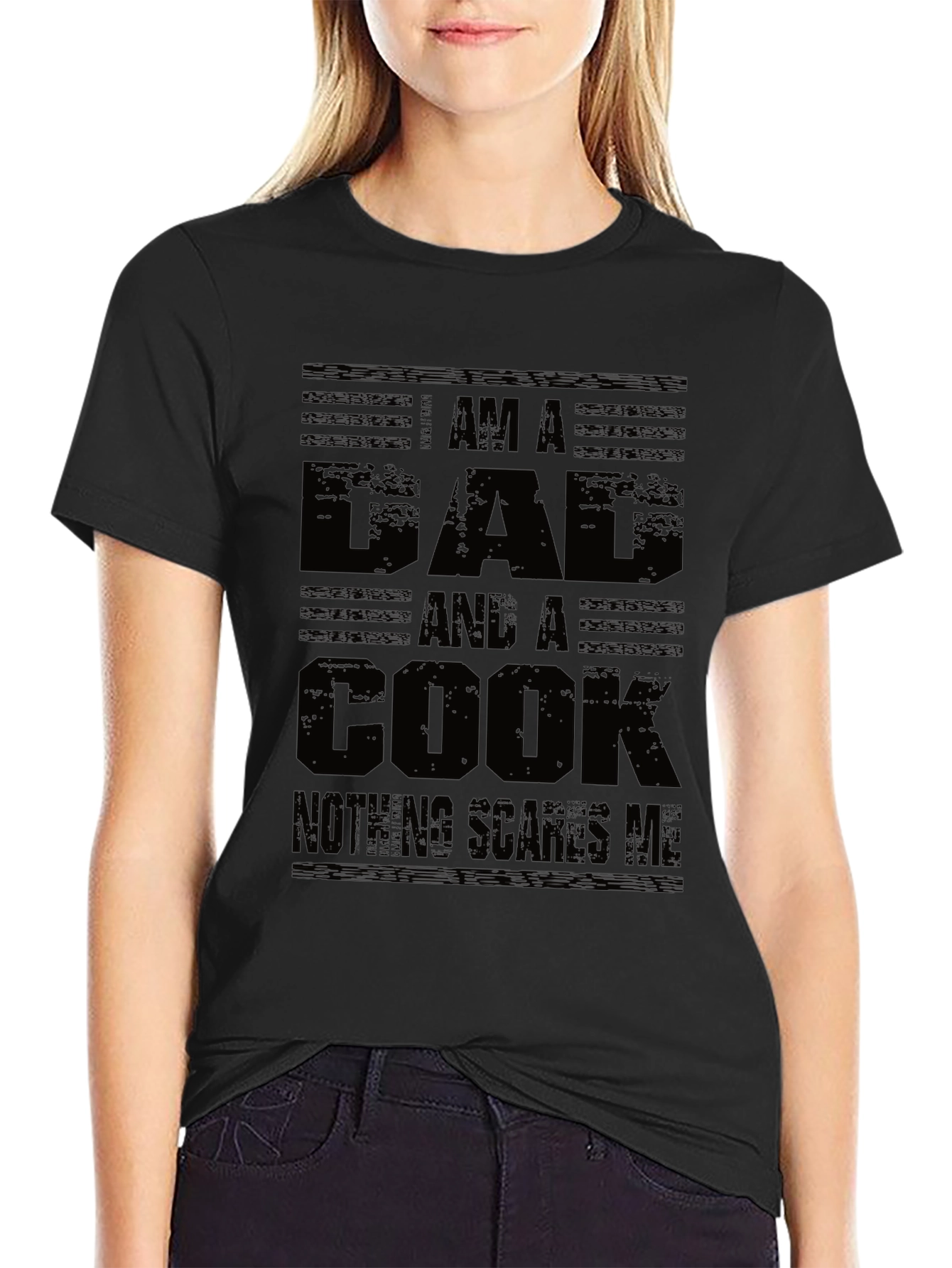 Dad and Cook T-Shirt - Nothing Scares Me!