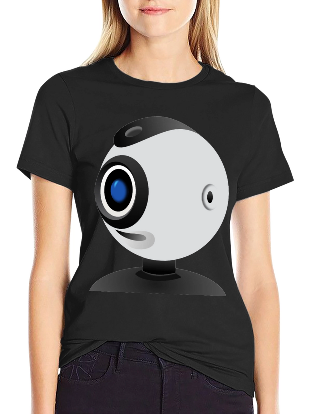 Funny Webcam Graphic Tee - Geeky Style!