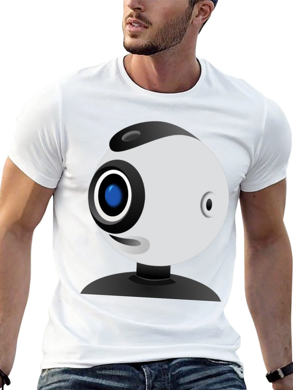 Funny Webcam Graphic Tee - Geeky Style!