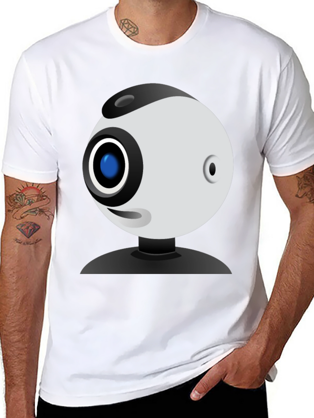 Funny Webcam Graphic Tee - Geeky Style!