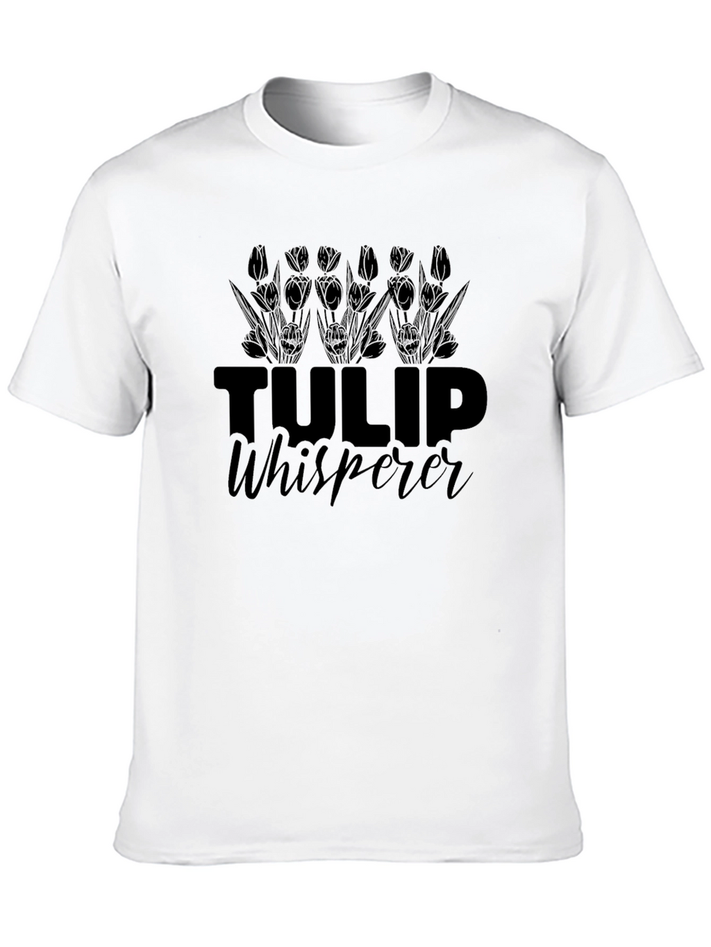Tulip Whisperer Graphic T-Shirt - Black