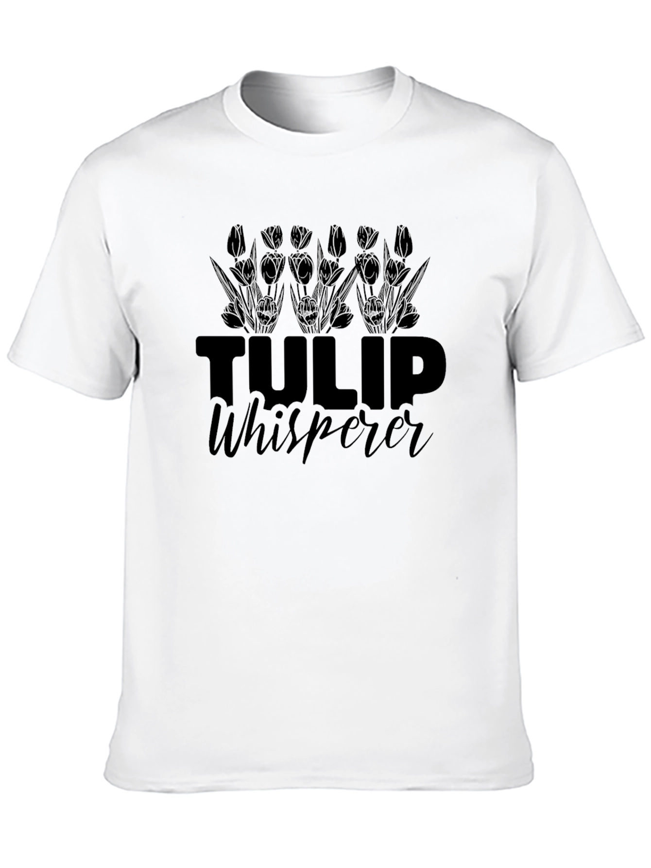 Tulip Whisperer Graphic T-Shirt - Black