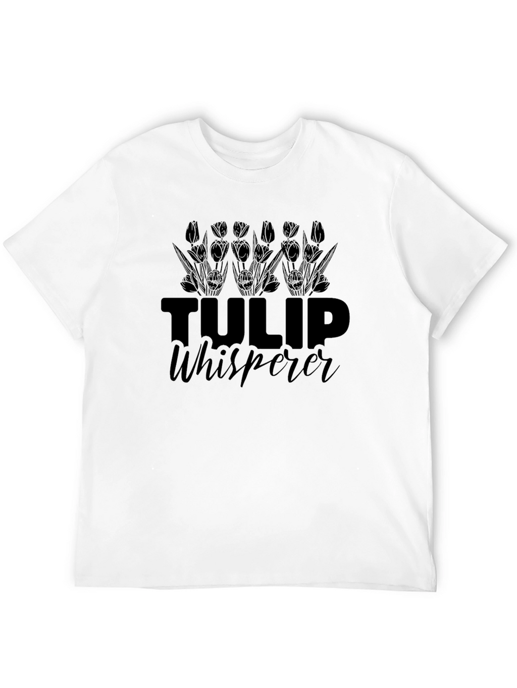 Tulip Whisperer Graphic T-Shirt - Black