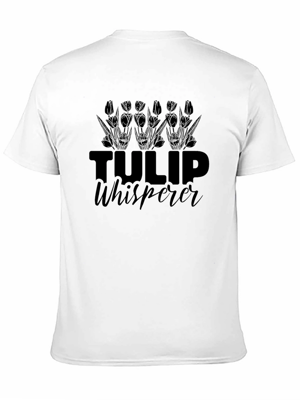 Tulip Whisperer Graphic T-Shirt - Black
