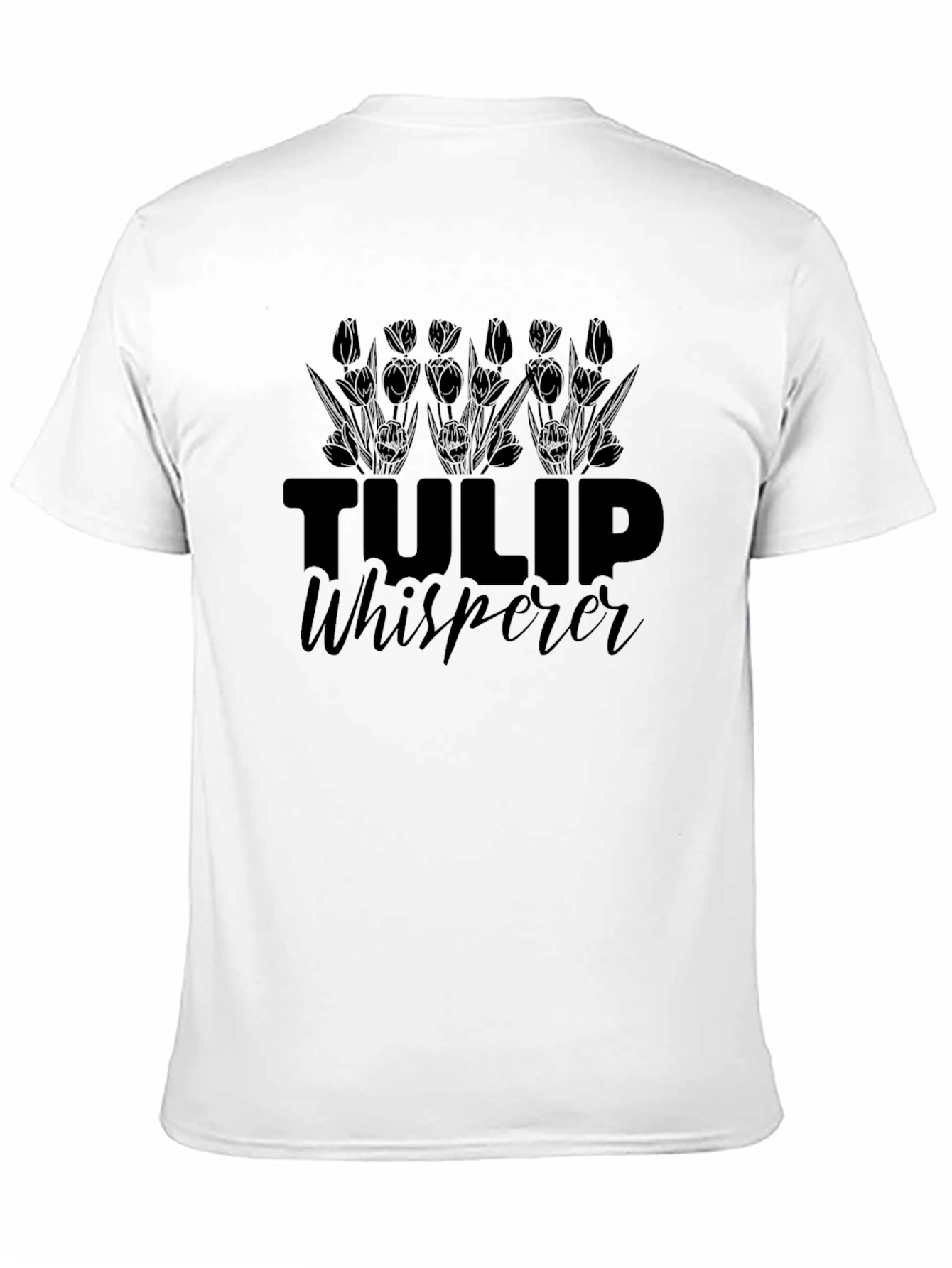 Tulip Whisperer Graphic T-Shirt - Black
