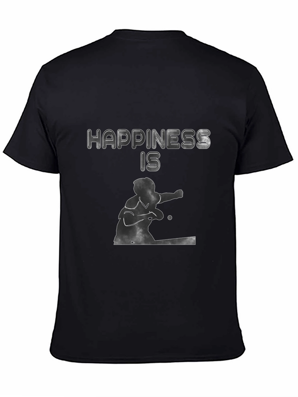 Happiness Is Table Tennis Graphic Tee