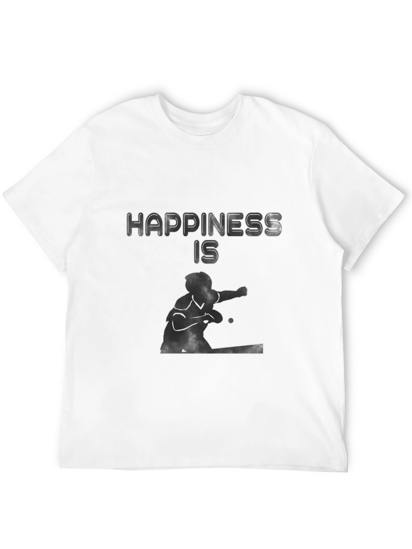 Happiness Is Table Tennis Graphic Tee