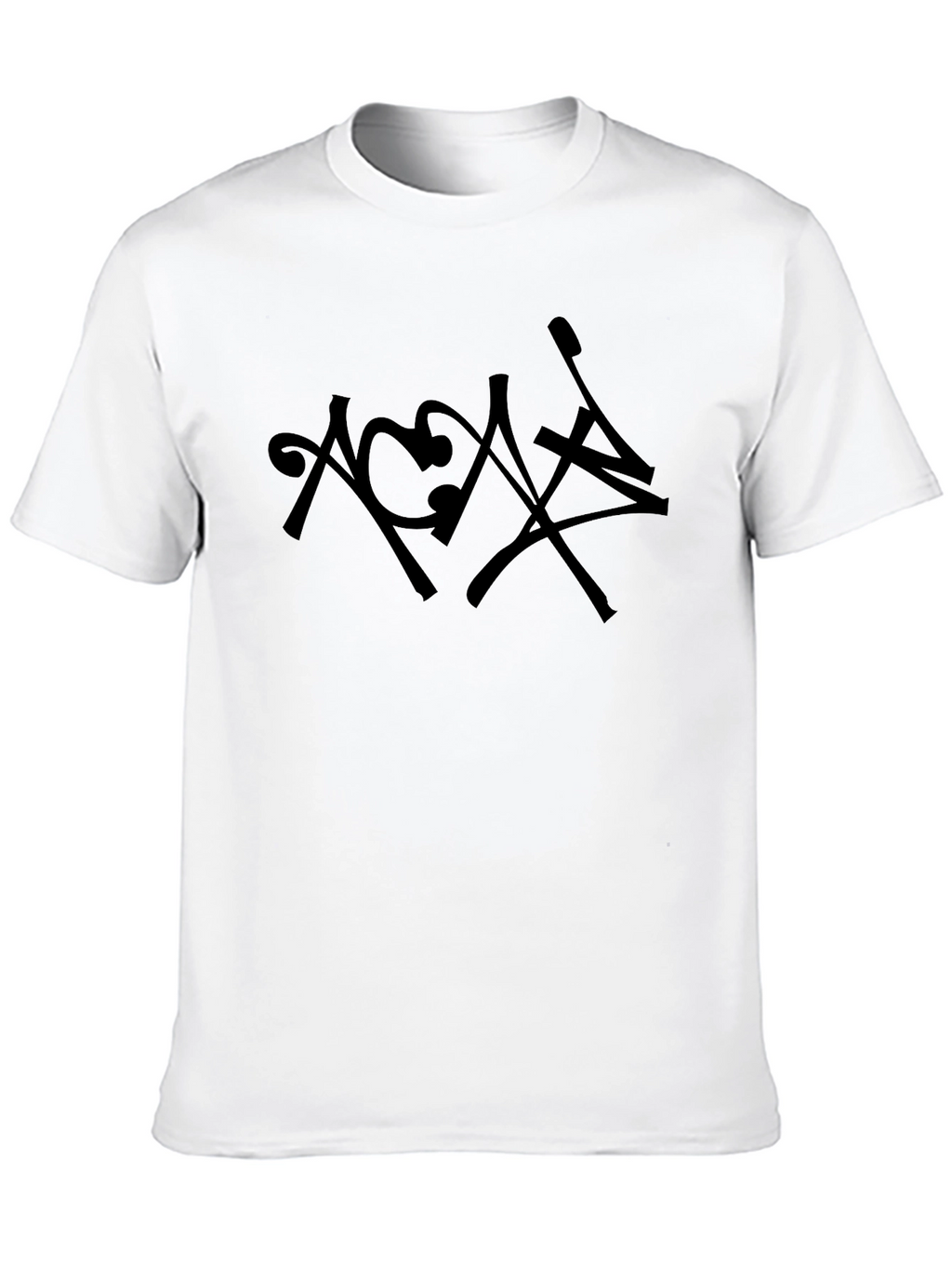 Abstract Graphic Black T-Shirt for Men