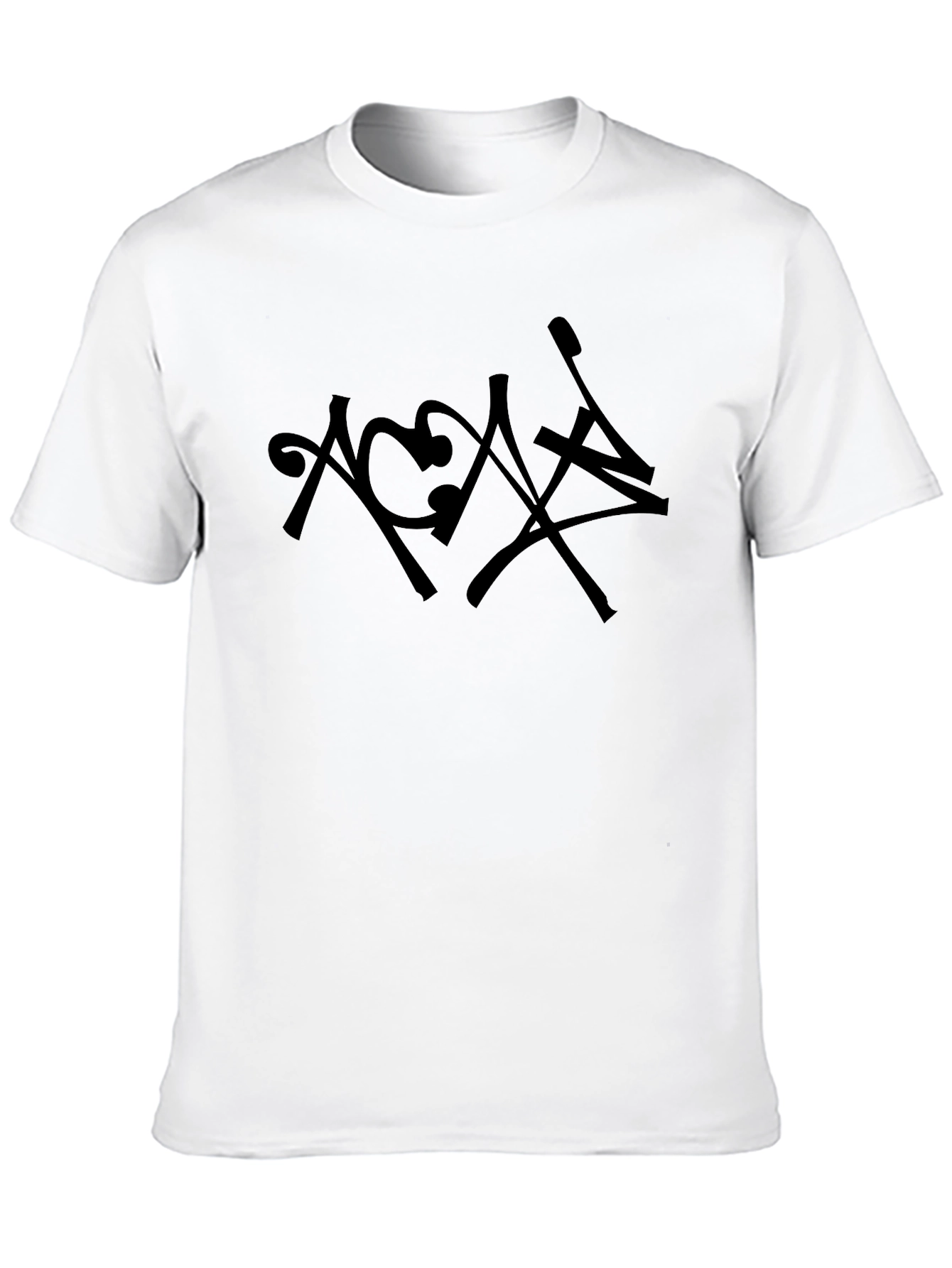 Abstract Graphic Black T-Shirt for Men