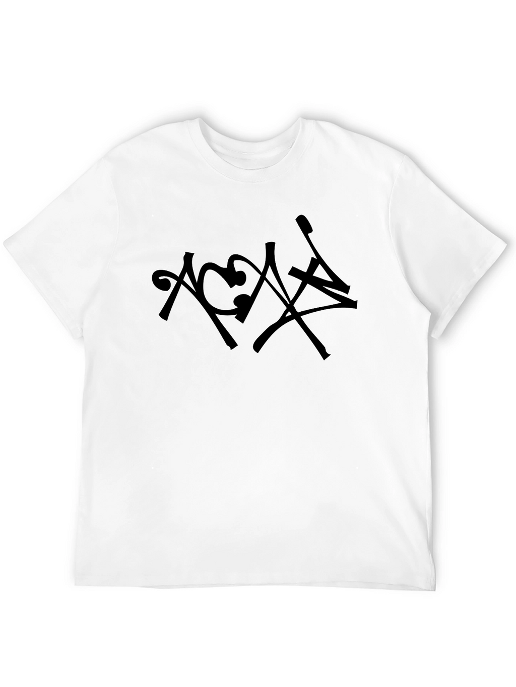 Abstract Graphic Black T-Shirt for Men