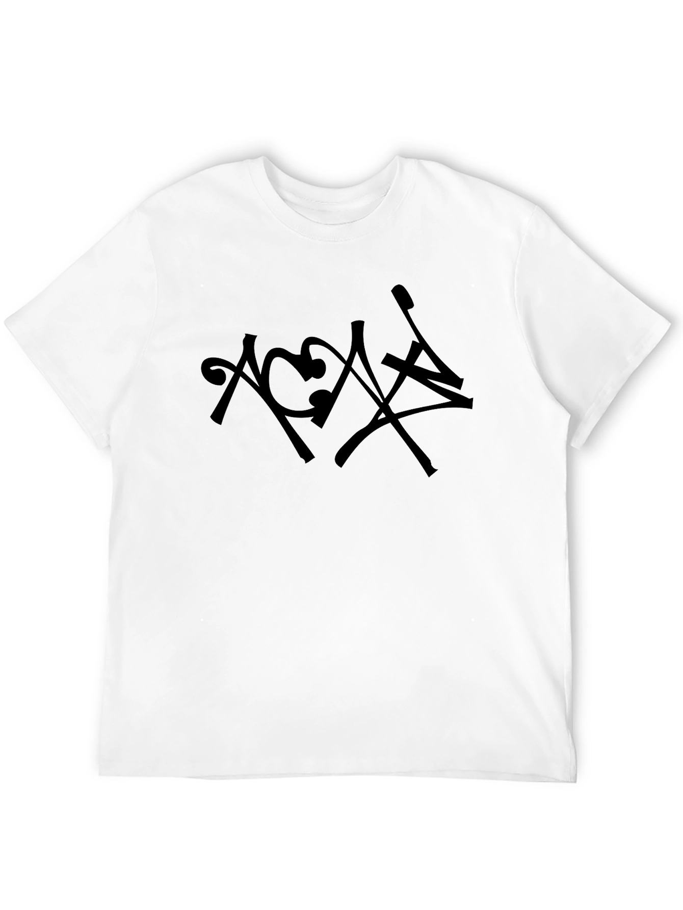 Abstract Graphic Black T-Shirt for Men