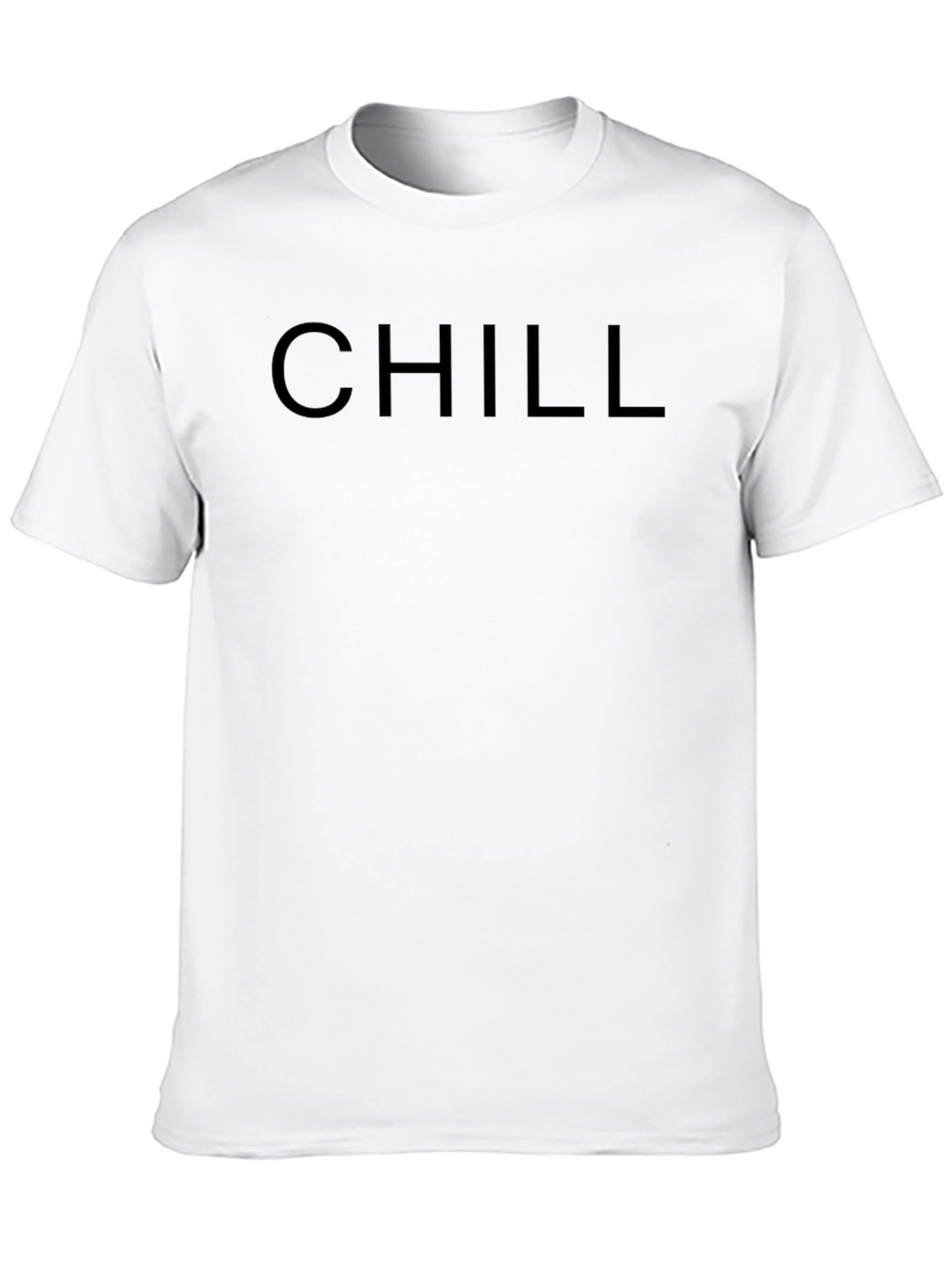 Chill Black Crew Neck T-Shirt - Relaxed Comfort
