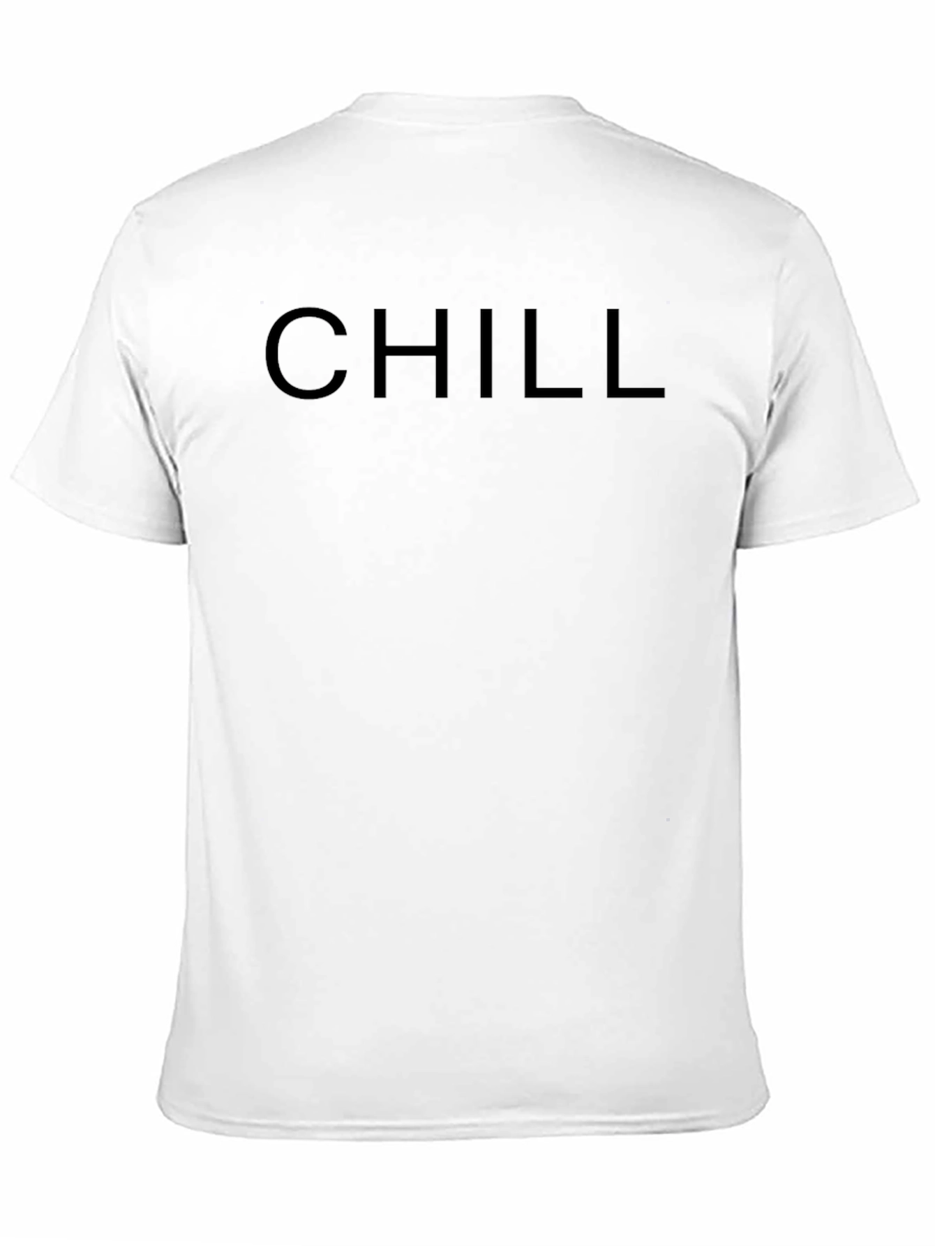 Chill Black Crew Neck T-Shirt - Relaxed Comfort