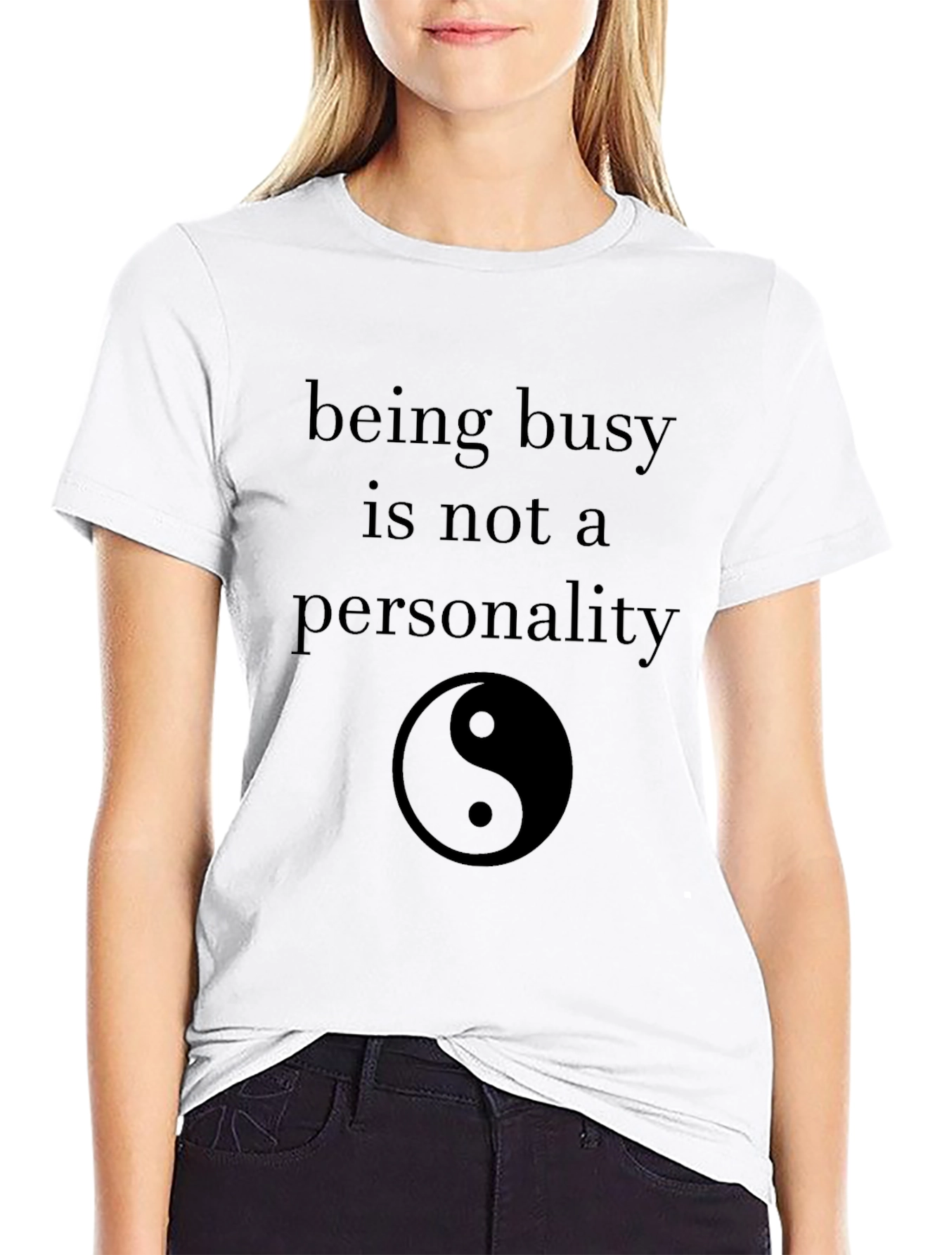 Being Busy Yin Yang Graphic Tee