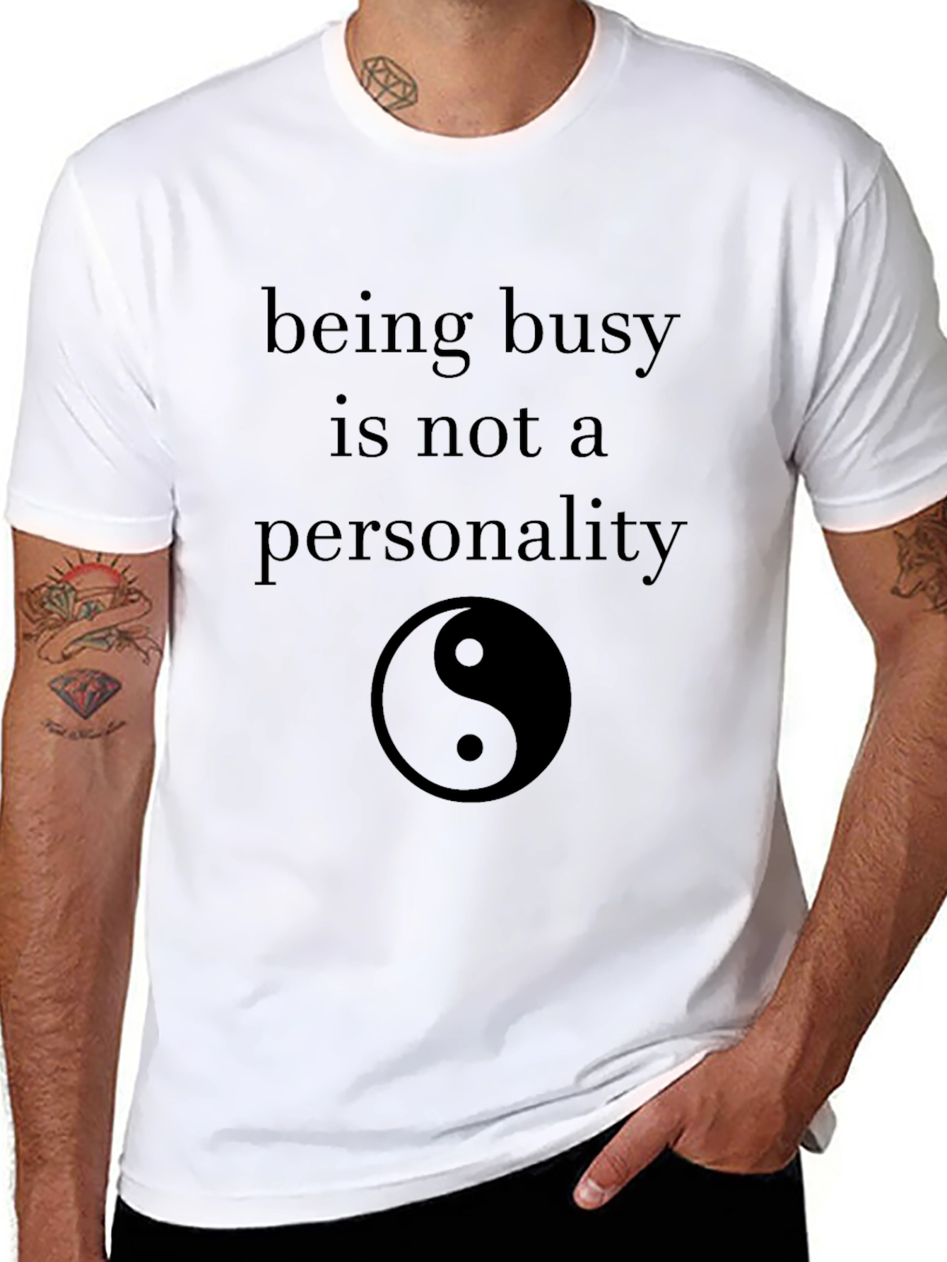 Being Busy Yin Yang Graphic Tee