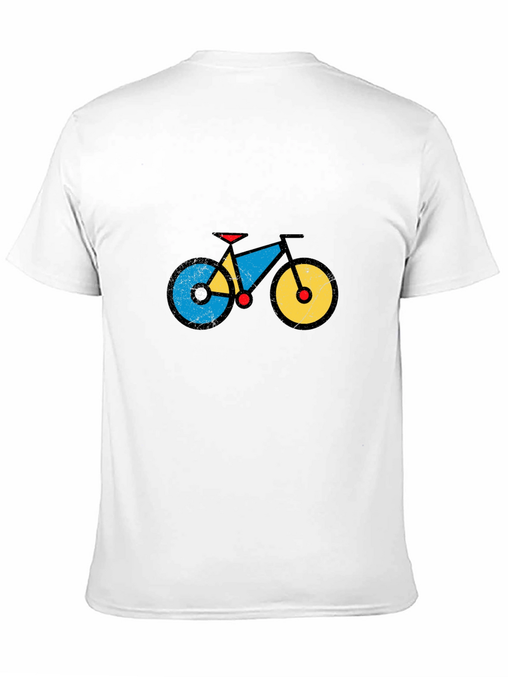 Geometric Bike Graphic Tee - Black