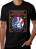 United States Firefighter Graphic Tee