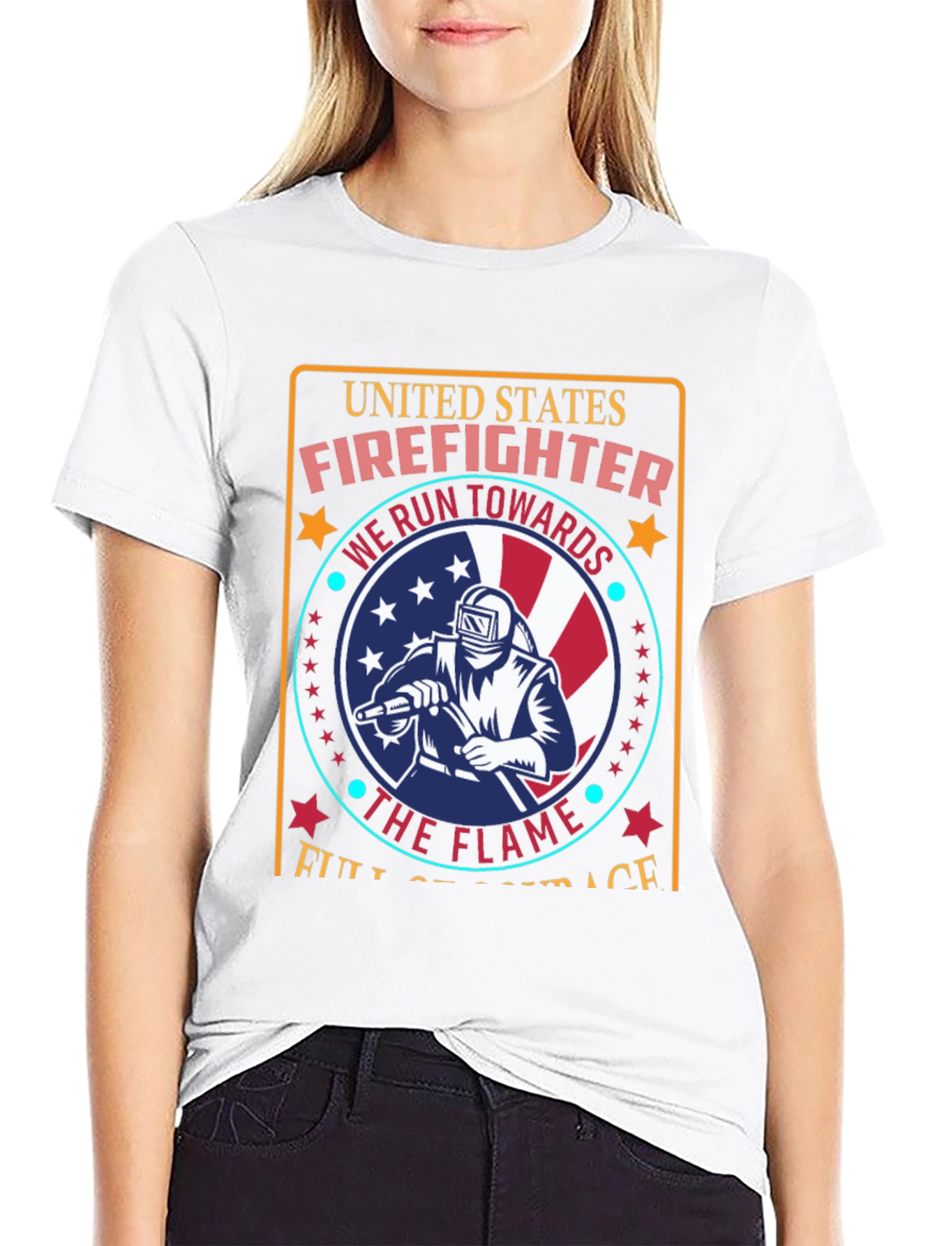 United States Firefighter Graphic Tee