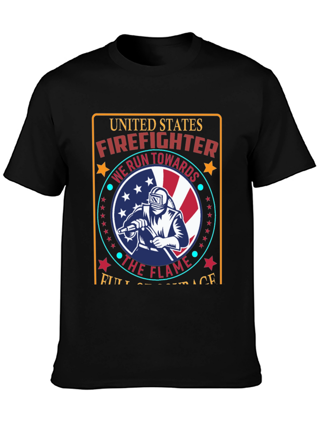 United States Firefighter Graphic Tee