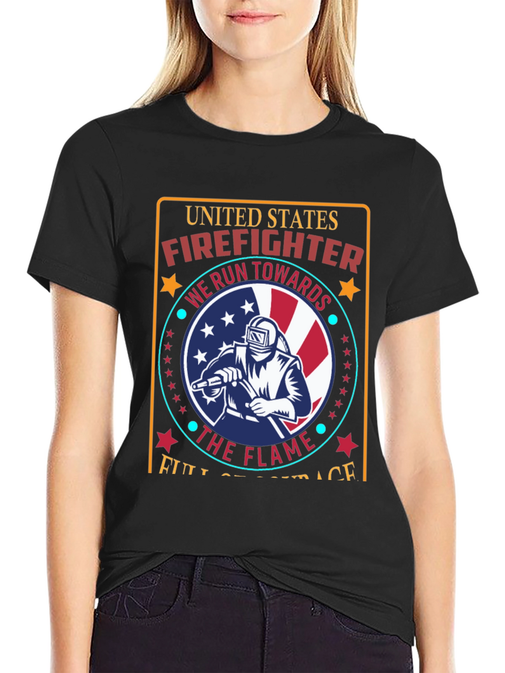 United States Firefighter Graphic Tee