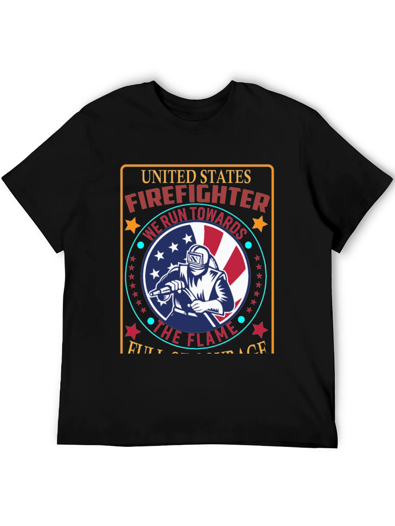 United States Firefighter Graphic Tee