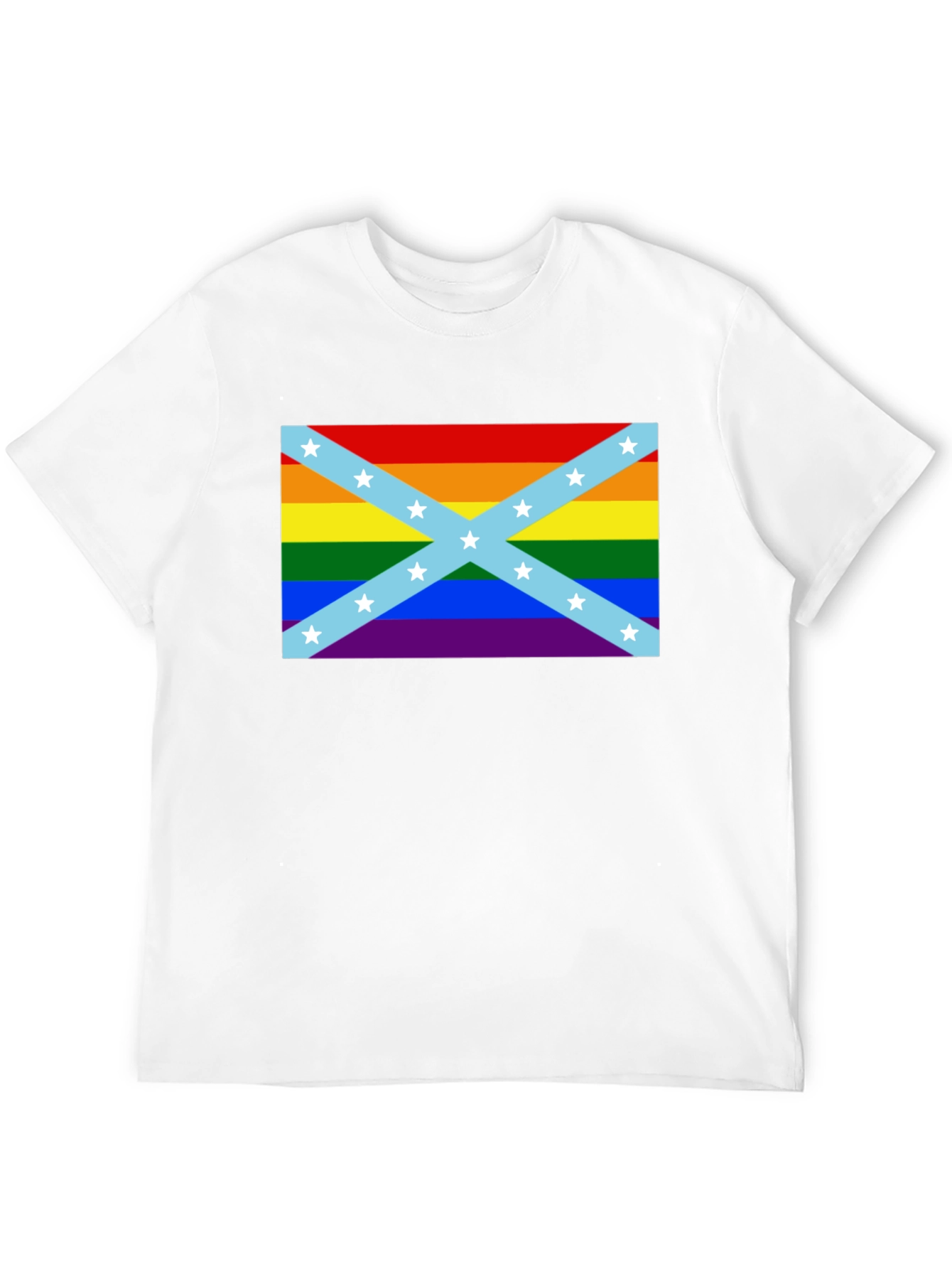 LGBT Confederate Flag T-Shirt - Rainbow Rebel Pride