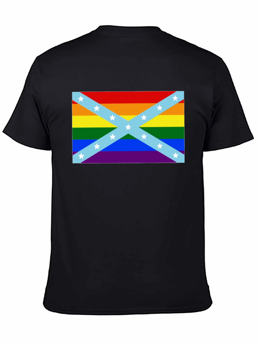 LGBT Confederate Flag T-Shirt - Rainbow Rebel Pride