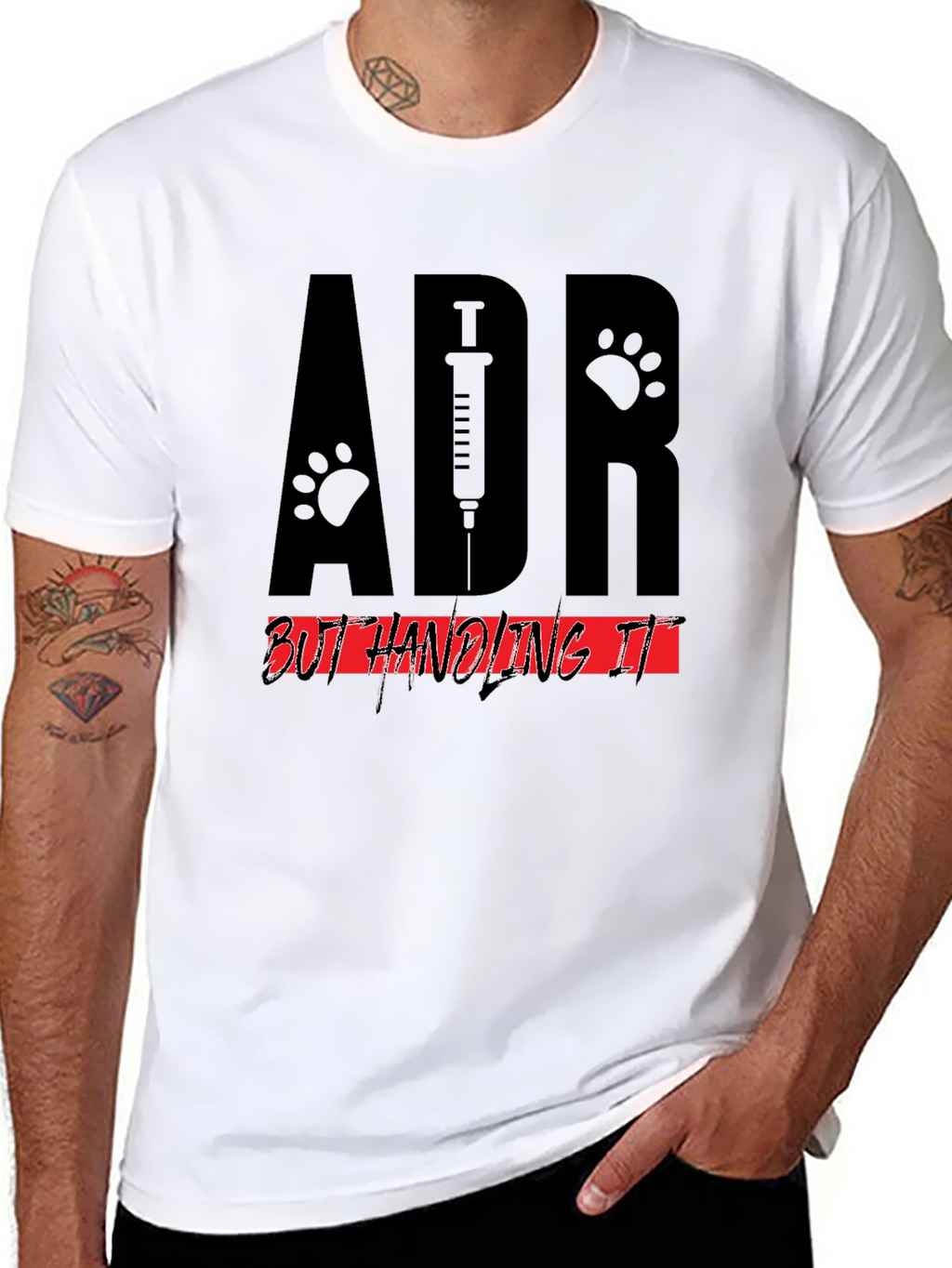 Veterinary ADR T-Shirt - Handling It! Black Cotton Tee