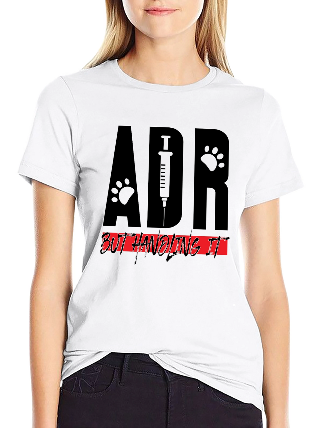 Veterinary ADR T-Shirt - Handling It! Black Cotton Tee