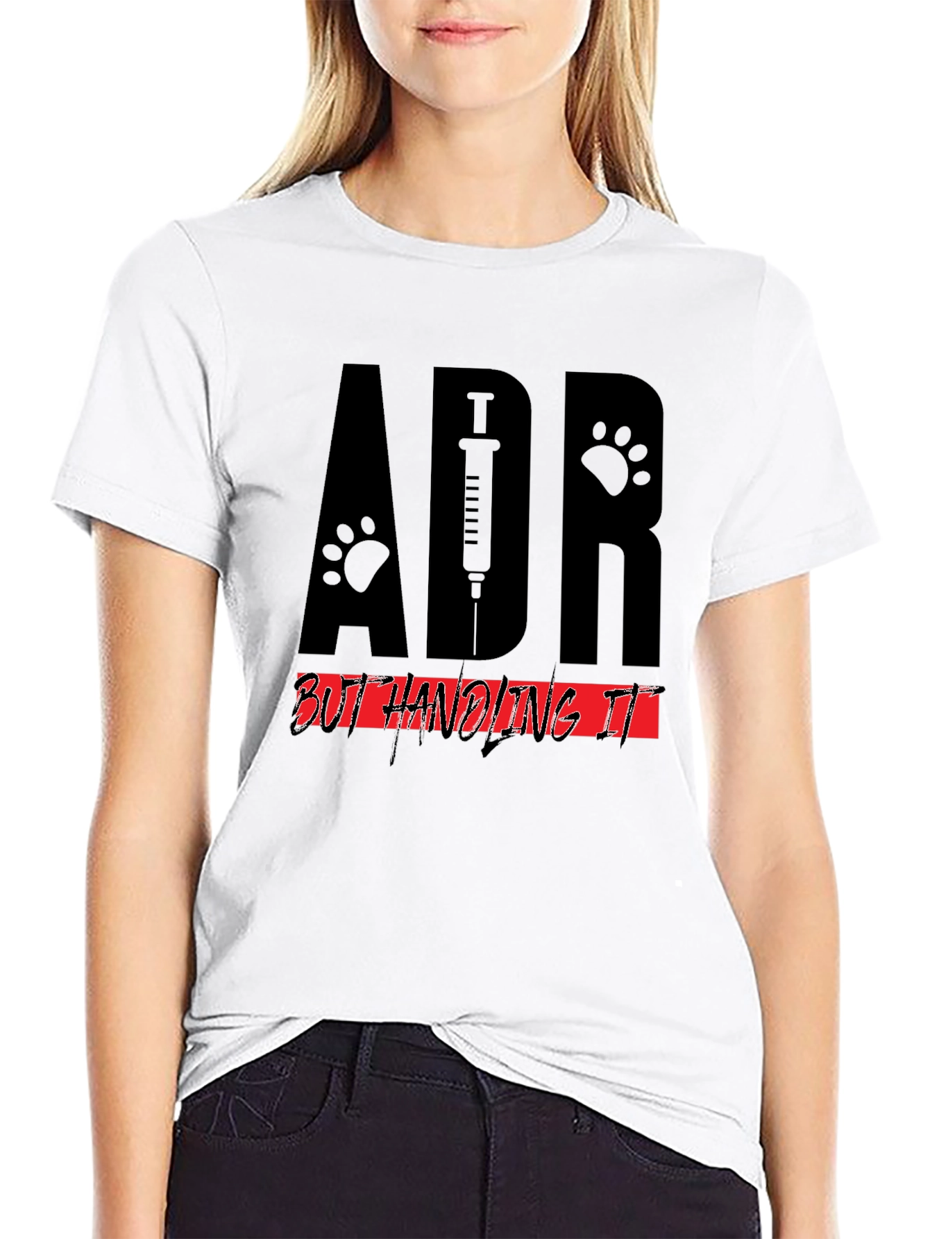 Veterinary ADR T-Shirt - Handling It! Black Cotton Tee