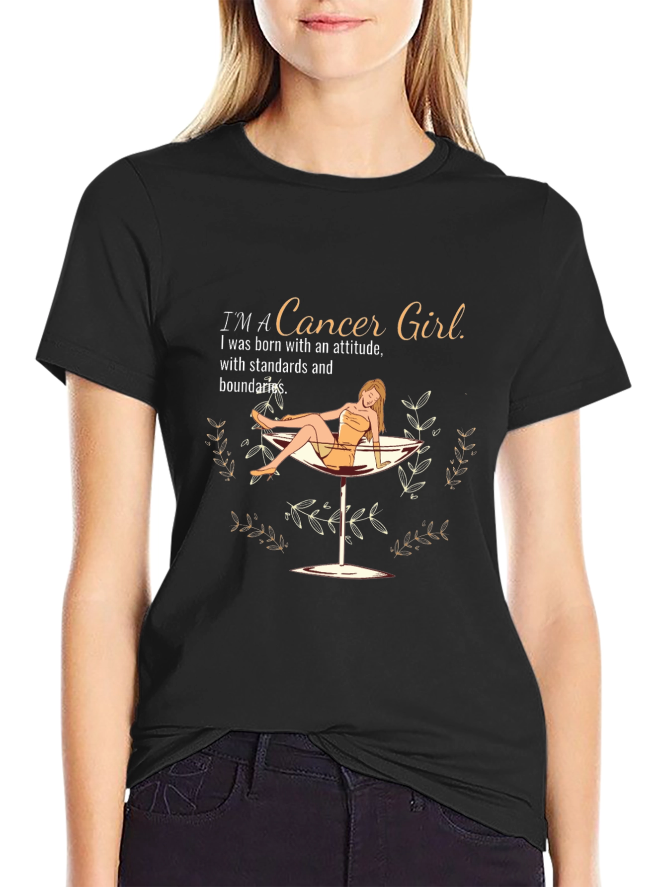 Cancer Girl Zodiac T-Shirt - Attitude & Boundaries