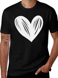 Black Heart Tee - Stylish Casual Wear