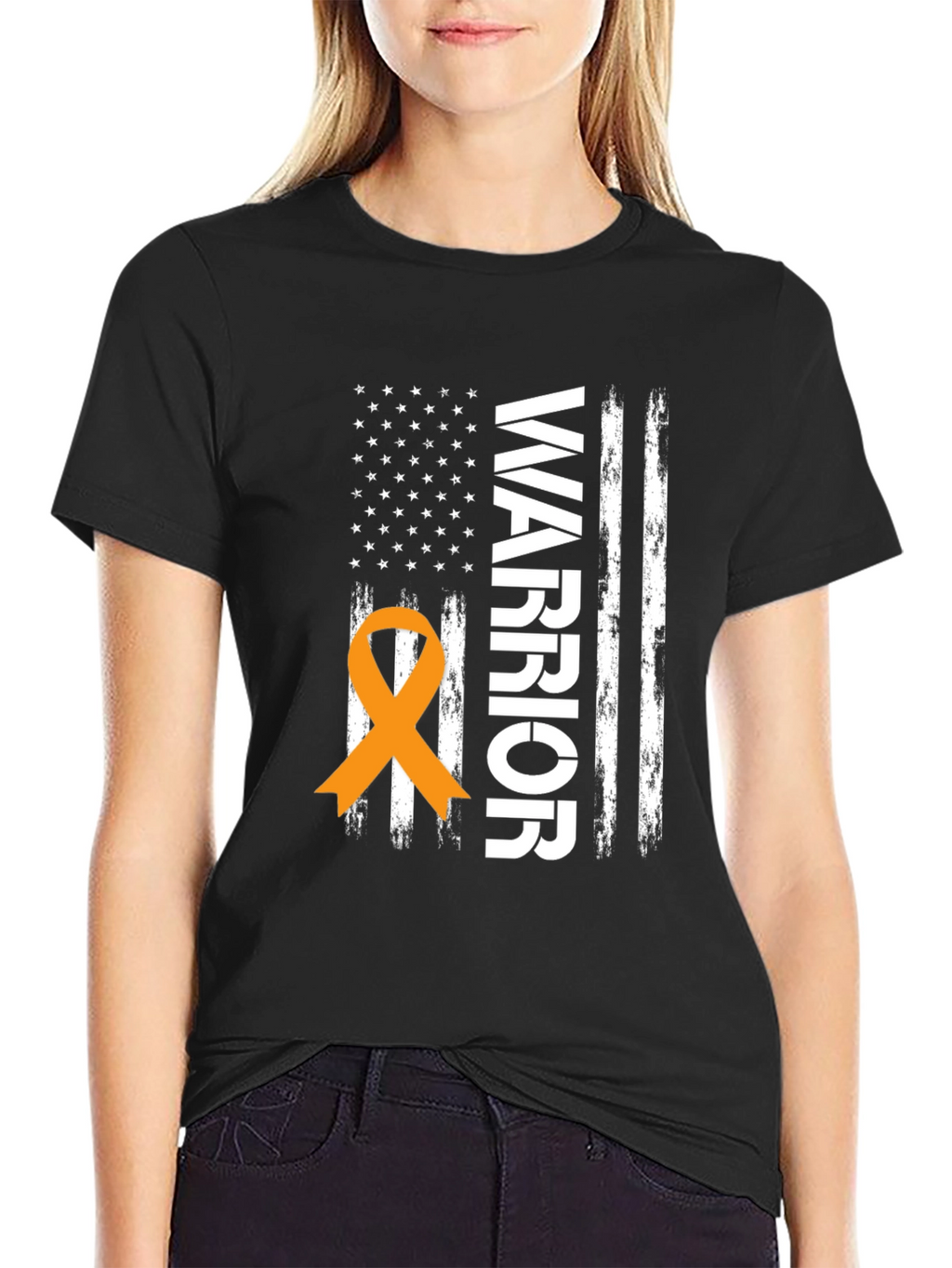 Warrior Ribbon Flag Graphic Tee