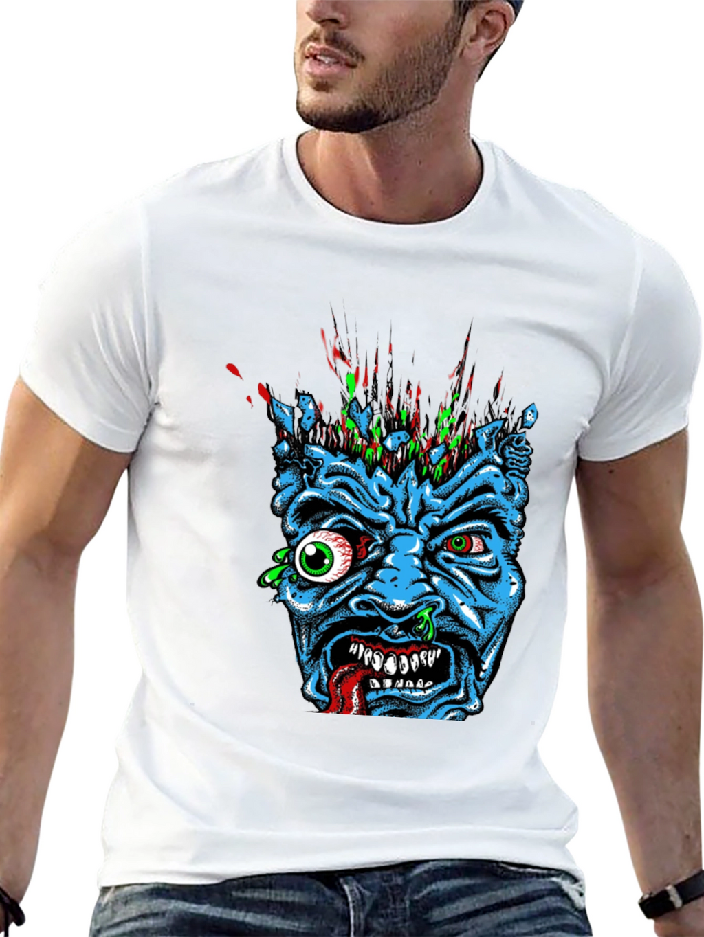 Monster Graphic Print T-Shirt