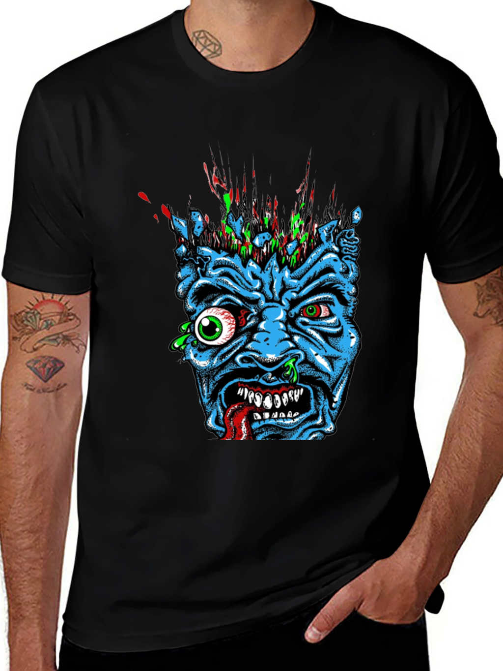 Monster Graphic Print T-Shirt