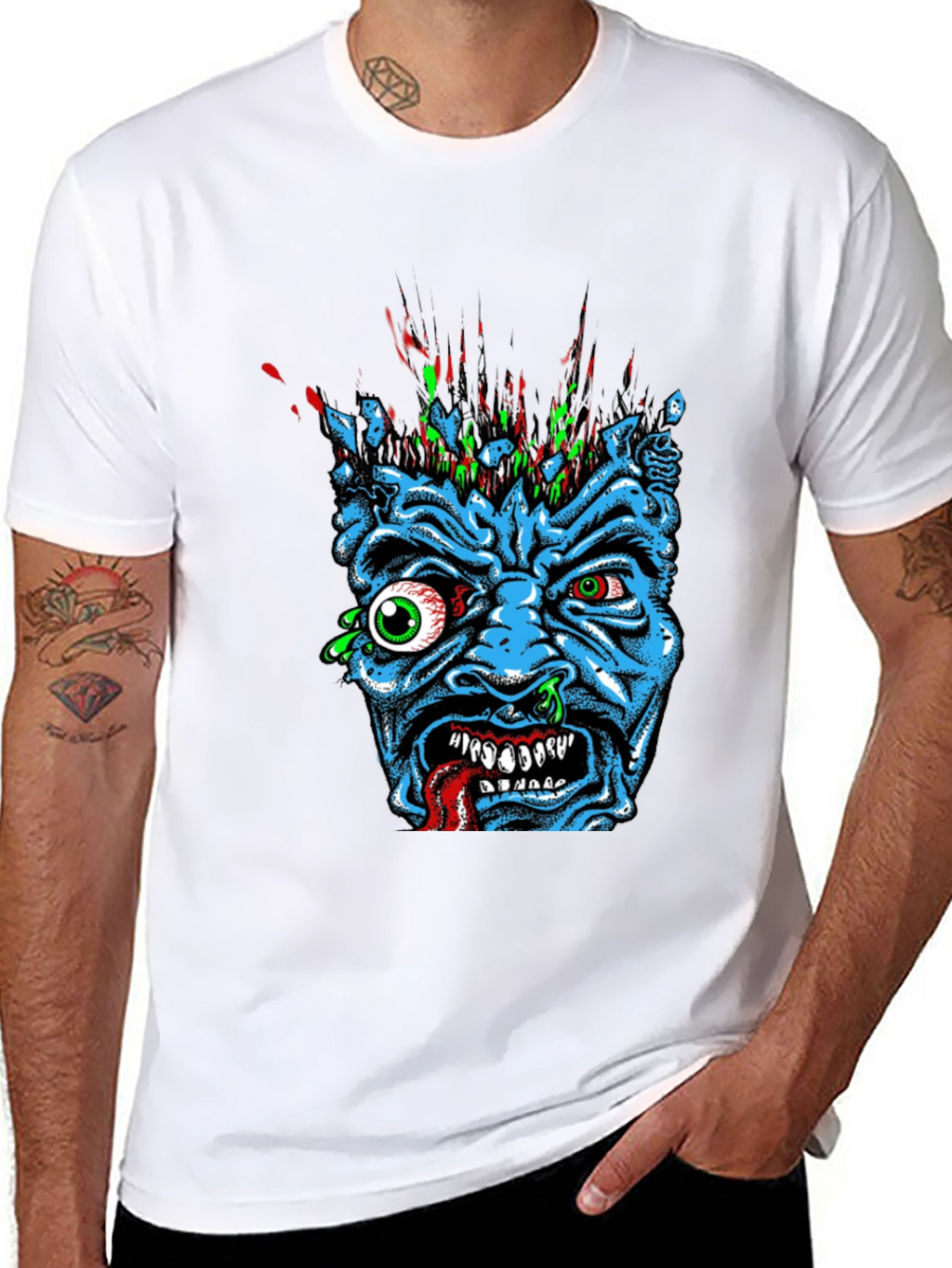 Monster Graphic Print T-Shirt