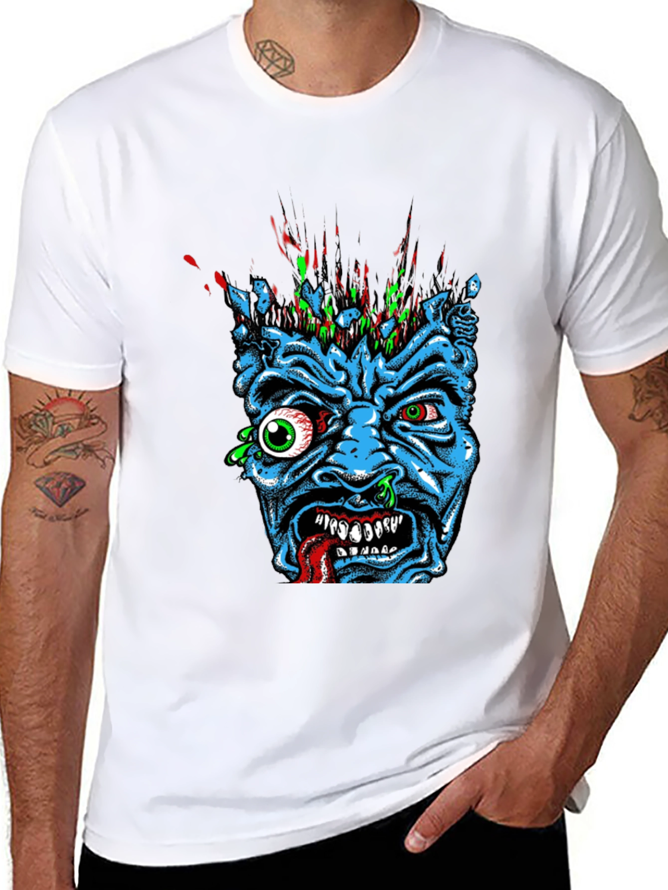 Monster Graphic Print T-Shirt