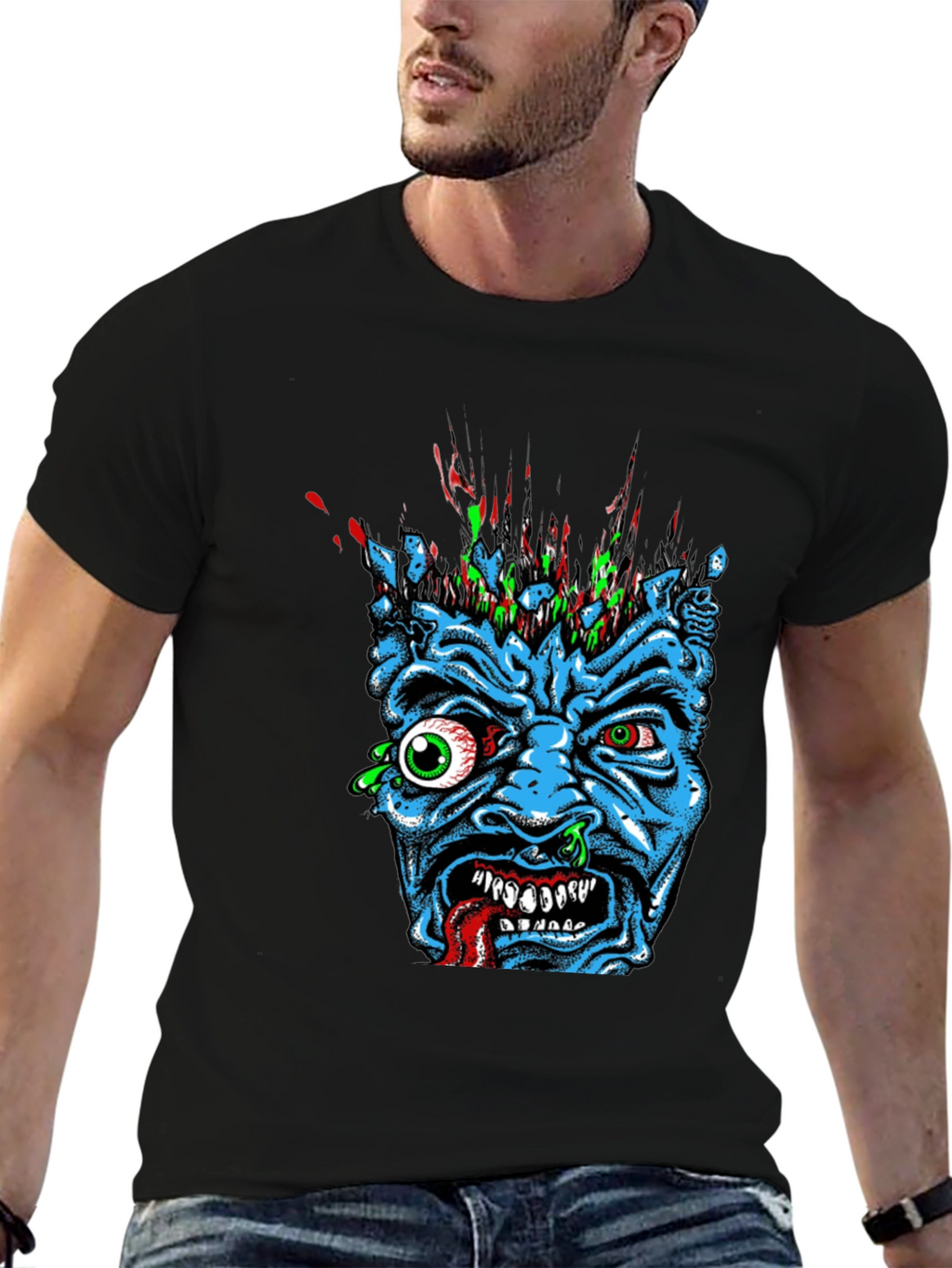Monster Graphic Print T-Shirt
