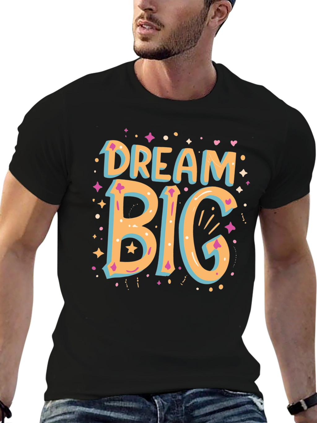 Dream Big Graphic Tee - Stylish Cotton Comfort